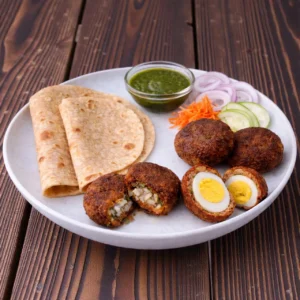 Nawab-e-Khaas Hyderabadi kebab meal platter with rotis from Klip2Deal Homefood Hyderabad