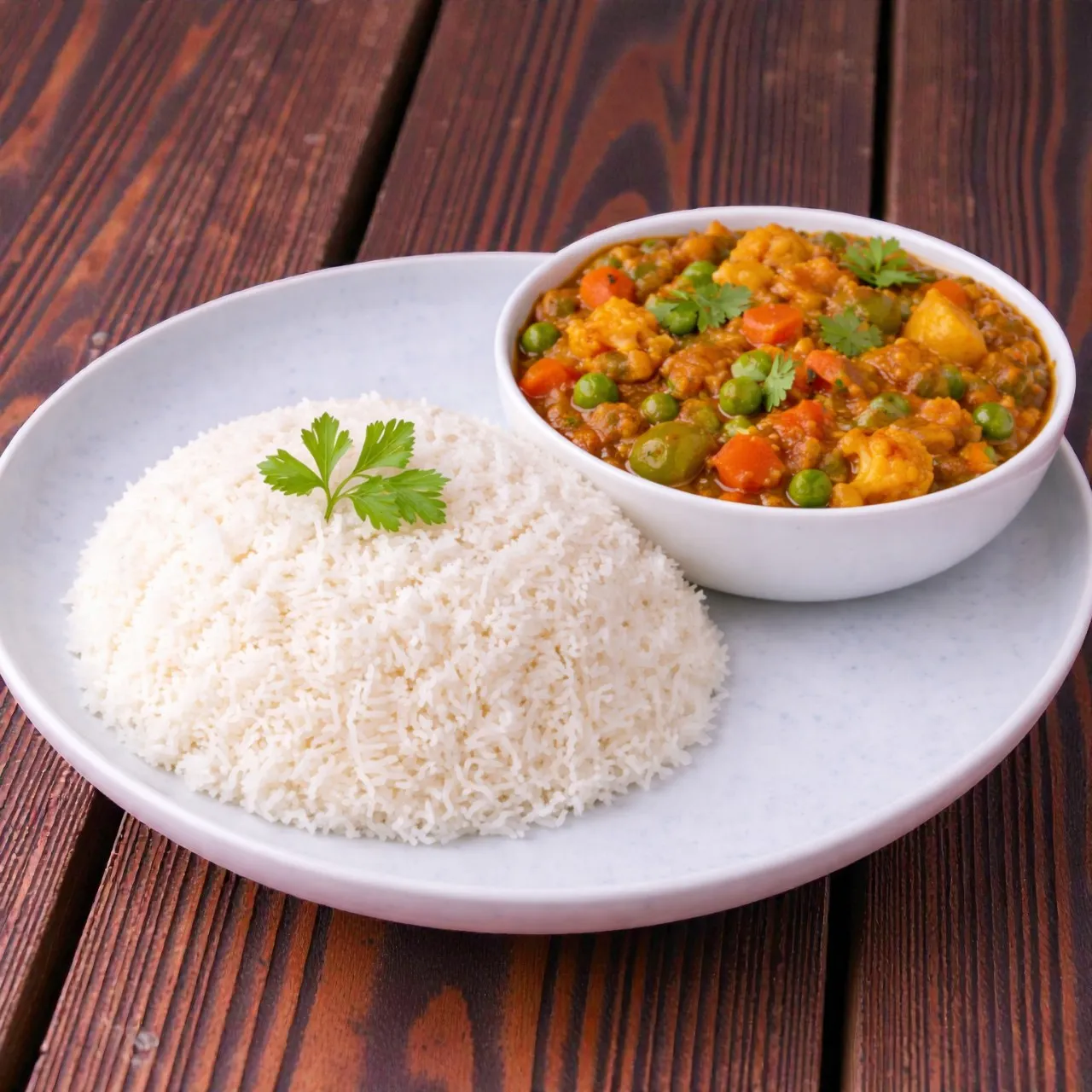 Mix Veg Ka Salan Rice 