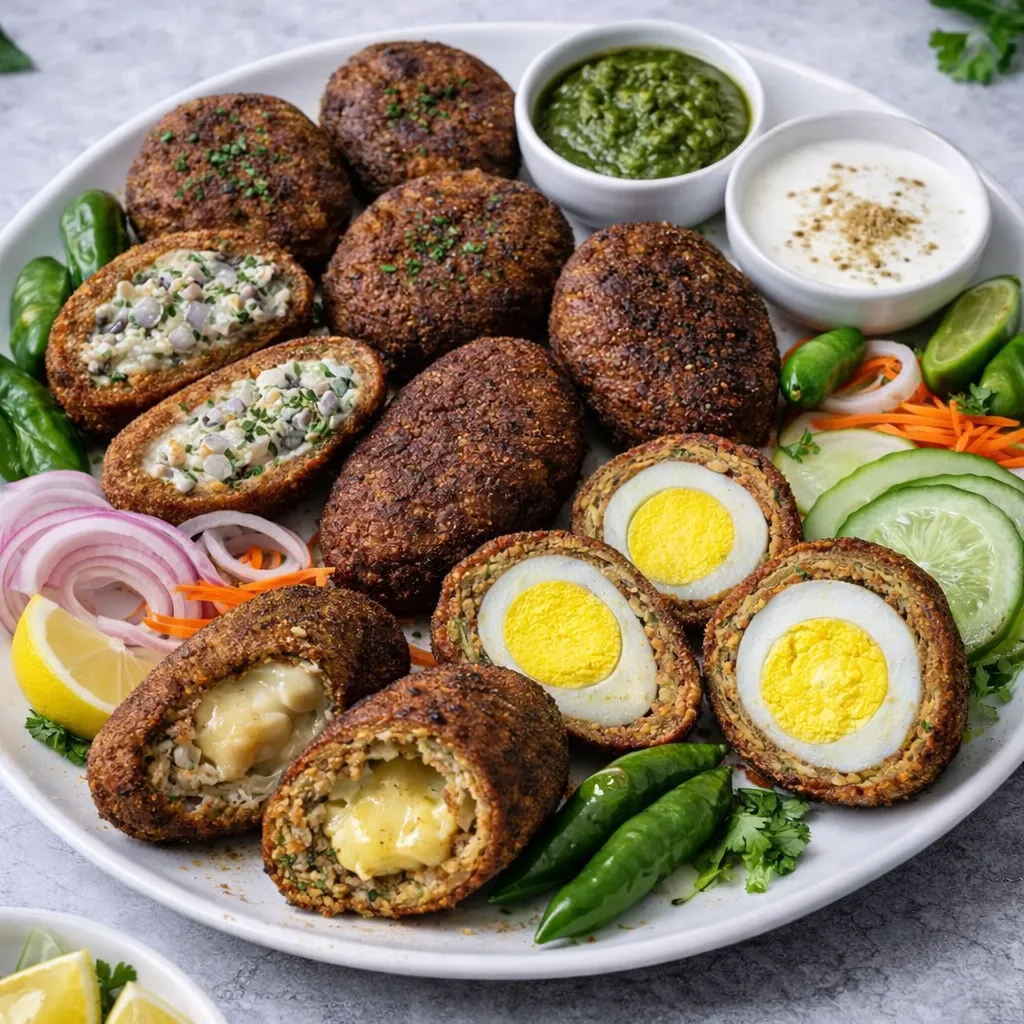 Dawat-e-Shami Hyderabadi mutton kebabs platter by Klip2Deal Homefood Hyderabad